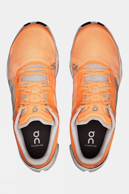 On Mens Cloudflow 5 Shoes Tangerine/Silver