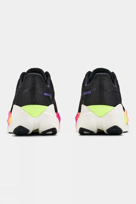 Hoka Mens Mach X 3 Shoes Black / Neon Nebula