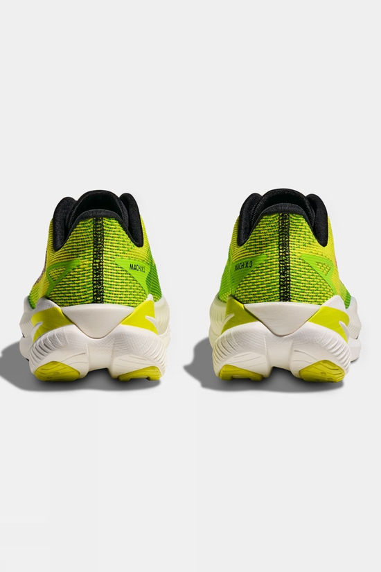 Hoka Mens Mach X 3 Shoes Neon Hoka Citrus/Neon Lime