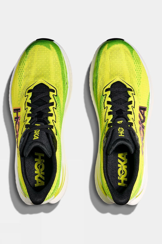 Hoka Mens Mach X 3 Shoes Neon Hoka Citrus/Neon Lime