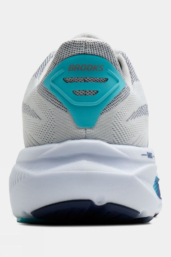 Brooks Mens Ghost 17 Shoes White/Beacon Blue/Ipanema