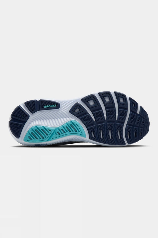 Brooks Mens Ghost 17 Shoes White/Beacon Blue/Ipanema