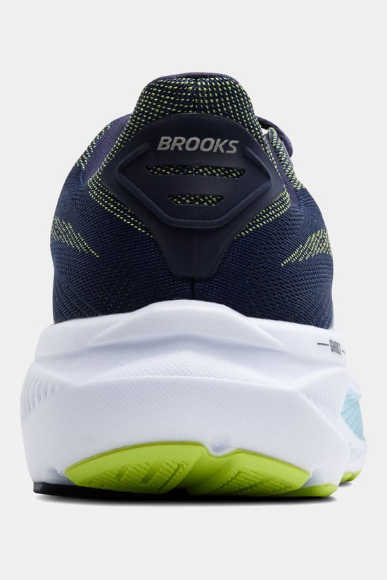 Brooks Mens Ghost 17 Shoes Peacoat/Lime/Blue