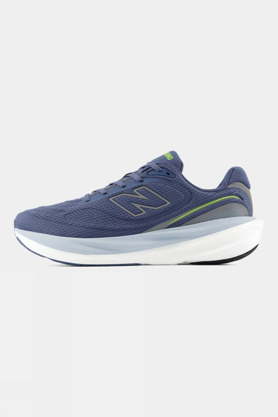 New Balance Mens 1080V15 Shoes Vintage Indigo / Alkaline Green