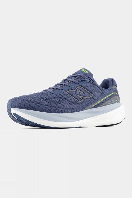 New Balance Mens 1080V15 Shoes Vintage Indigo / Alkaline Green