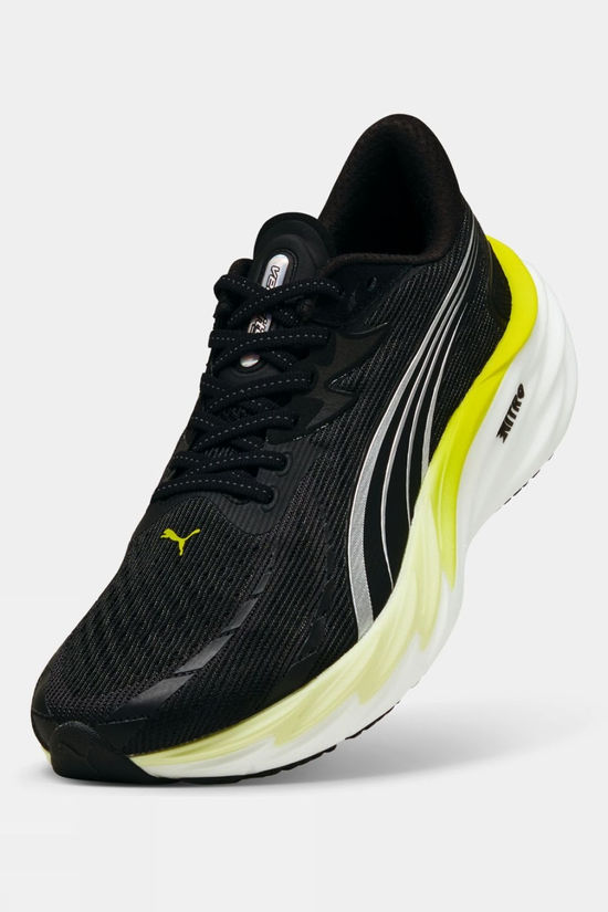 Puma Mens Velocity Nitro 4 Shoes Puma Black-Apple Spritz