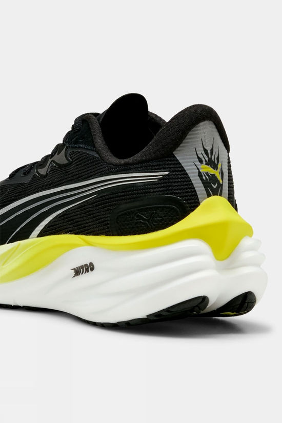 Puma Mens Velocity Nitro 4 Shoes Puma Black-Apple Spritz