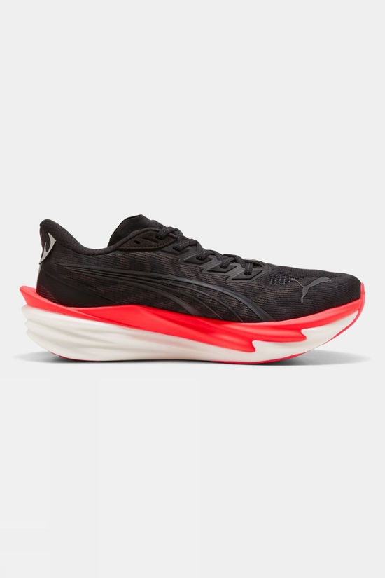 Puma Mens Deviate Nitro 4 Shoes Puma Black-Ultra Red