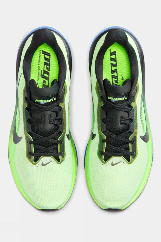 Nike Mens Pegasus 42 Shoes Volt Tint/Black Spruce-Sapphire