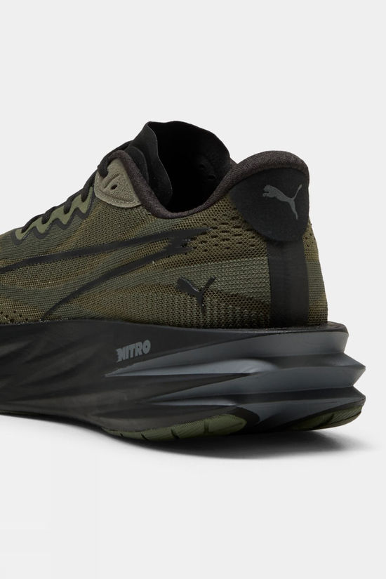 Puma Mens Deviate Pure Nitro Shoes Moss Veil-Puma Black