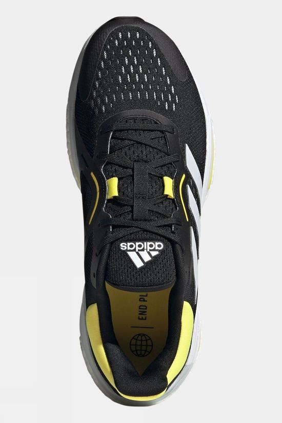 Adidas Mens Solar Control Running Shoes CBLACK/FTWWHT/BEAMYE