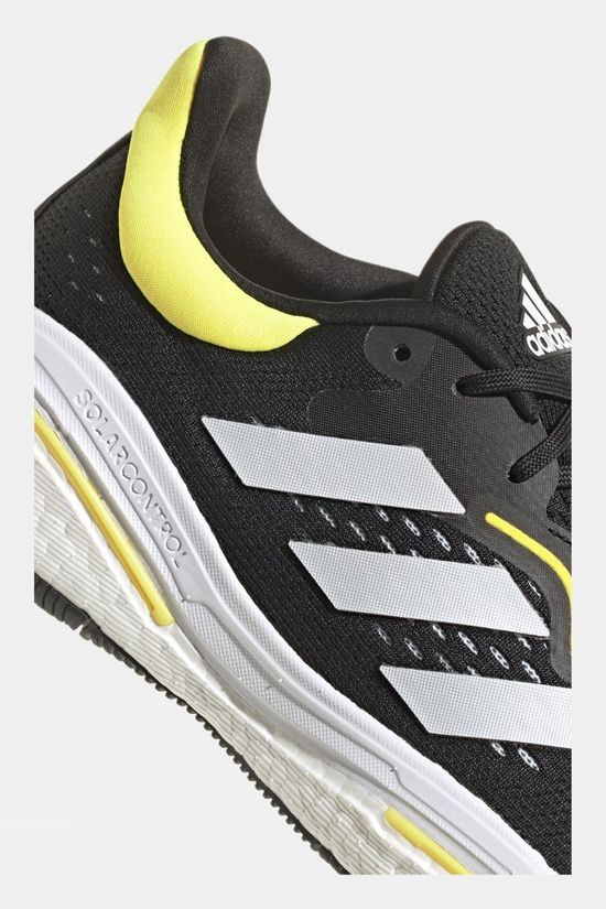 Adidas Mens Solar Control Running Shoes CBLACK/FTWWHT/BEAMYE