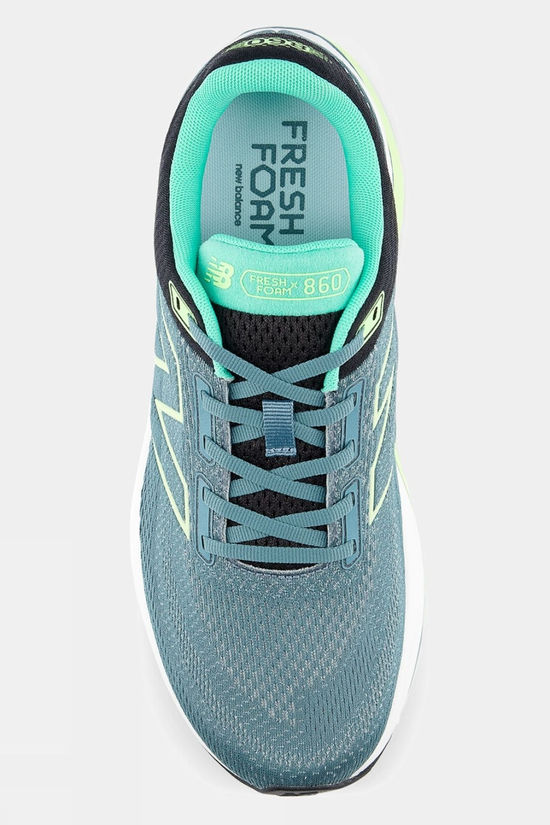 New Balance Mens Fresh Foam X 860V14 Shoes Dark Grey/Green/White Smu
