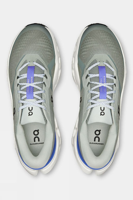 On Mens Cloudrunner 3 Shoes Tin | Iceberg
