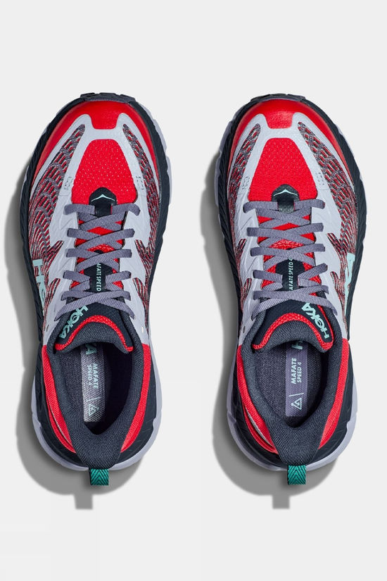 Hoka Mens Mafate Speed 4 Shoes Cerise/Stormy Skies