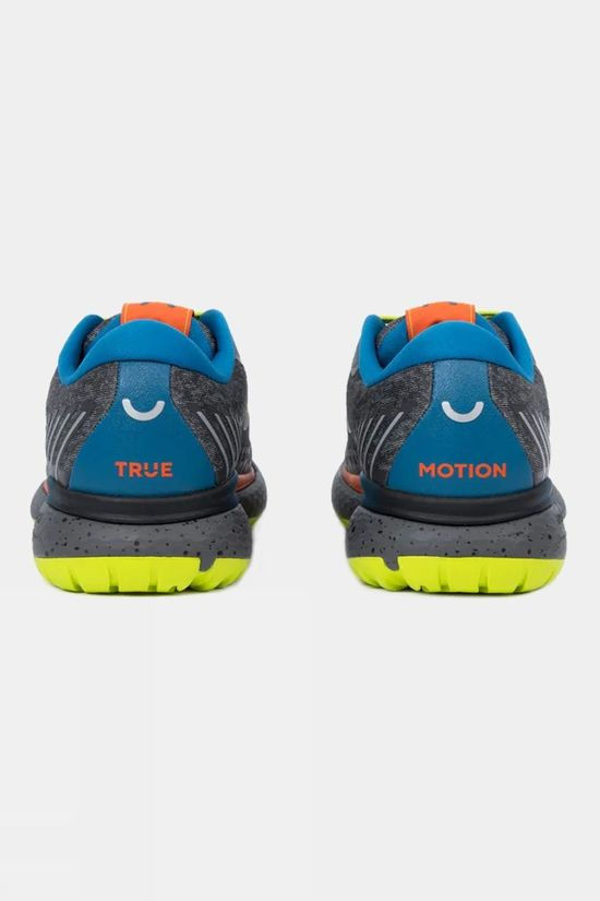 True Motion Mens U-Tech Nevos Elements Shoes Gray Pinstripe/Seaport/Lime Punch