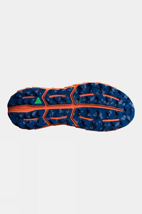 Brooks Mens Cascadia 17 Shoes 395 Sharp Green/Navy/Firecracker