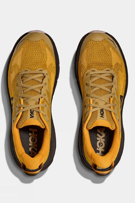 Hoka Mens Challenger 8 Shoes Mustard Seed / Black