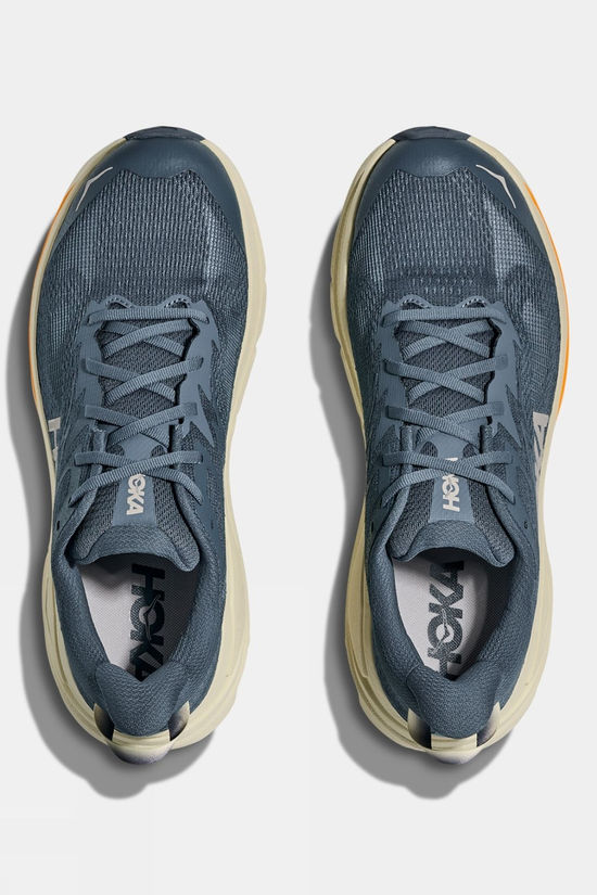 Hoka Mens Challenger 8 Shoes Faded Navy / Pampass Grass