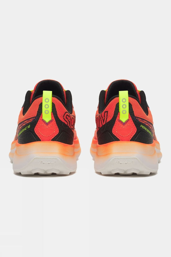 Saucony Mens Peregrine 16 Shoes Fire/Black