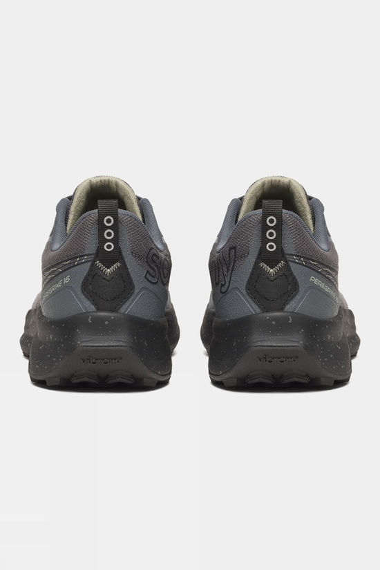 Saucony Mens Peregrine 16 Shoes Carbon/Black