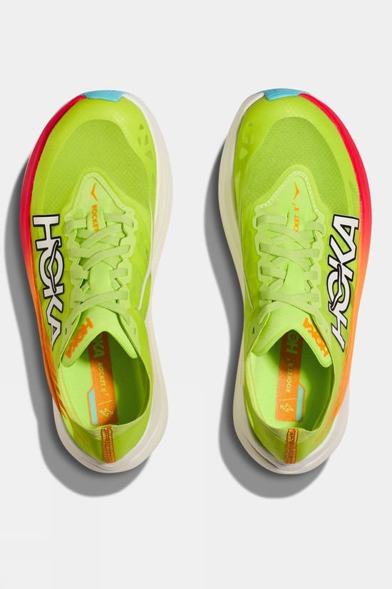 Hoka Unisex Rocket X 2 Shoes Lettuce/Solar Flare