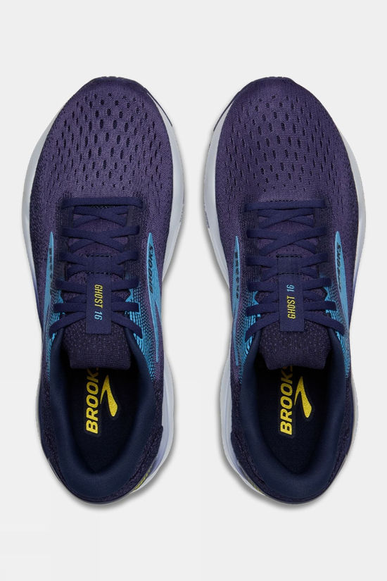 Brooks Mens Ghost 16 Shoes Blue/Bonnie Blue/Yellow