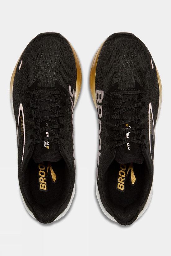 Brooks Mens Hyperion Max 2 Shoes Black/Gold/Pink