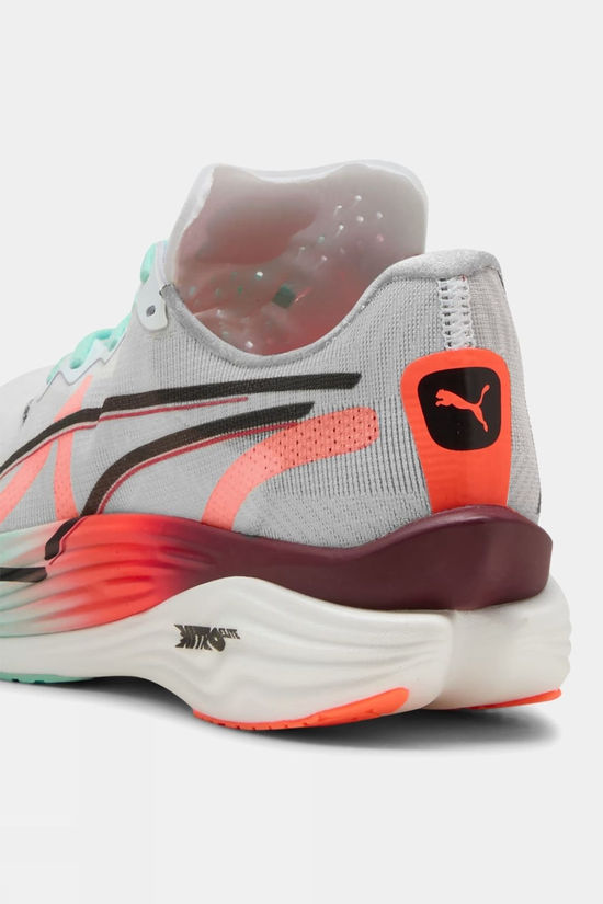 Puma Mens Hyrox Deviate Nitro Elite 3 Shoes Puma White/Glowing Red/Mini Melt