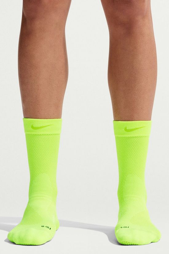 Nike Run Lightweight Crew Running Socks Volt/Bright Cactus/Black/Bright Cactus