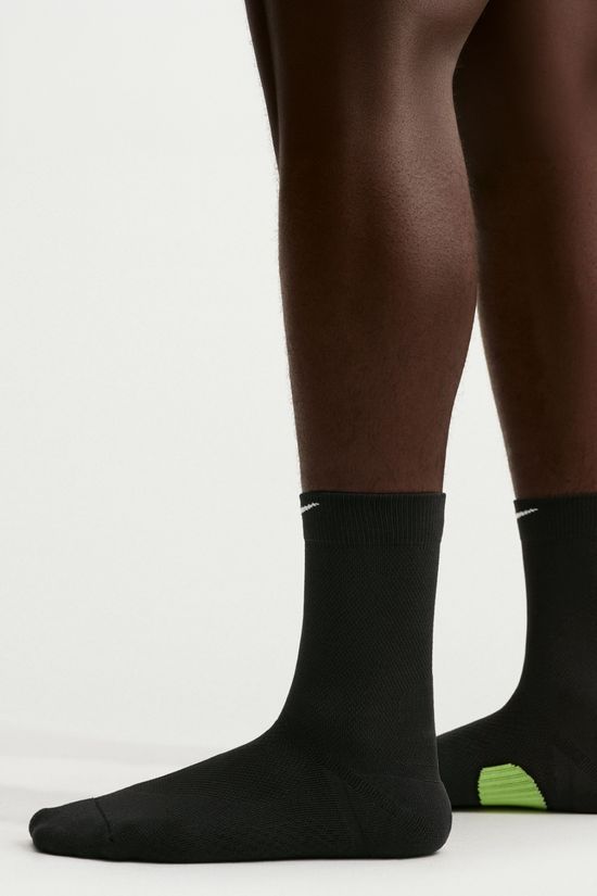 Nike Midweight Crew Running Socks Black/Volt/White