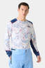 Helly Hansen Mens LIFA Active Crew Base Layer Top White Slope Map Aop