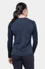 Mountain Equipment Womens Redline Long Sleeve T-Shirt Cosmos Strip/ Cosmos