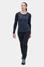 Mountain Equipment Womens Redline Long Sleeve T-Shirt Cosmos Strip/ Cosmos