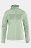 Fjallraven Womens Abisko Lite Fleece Half Zip Fleece Misty Green