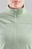 Fjallraven Womens Abisko Lite Fleece Half Zip Fleece Misty Green