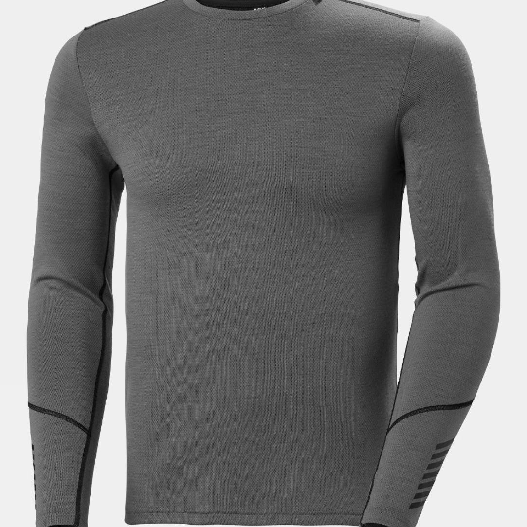 Mens Lifa Merino Midweight Crew Base Layer Top