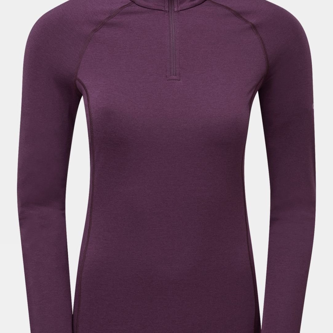 Womens Dart XT Zip Neck Base Layer Top
