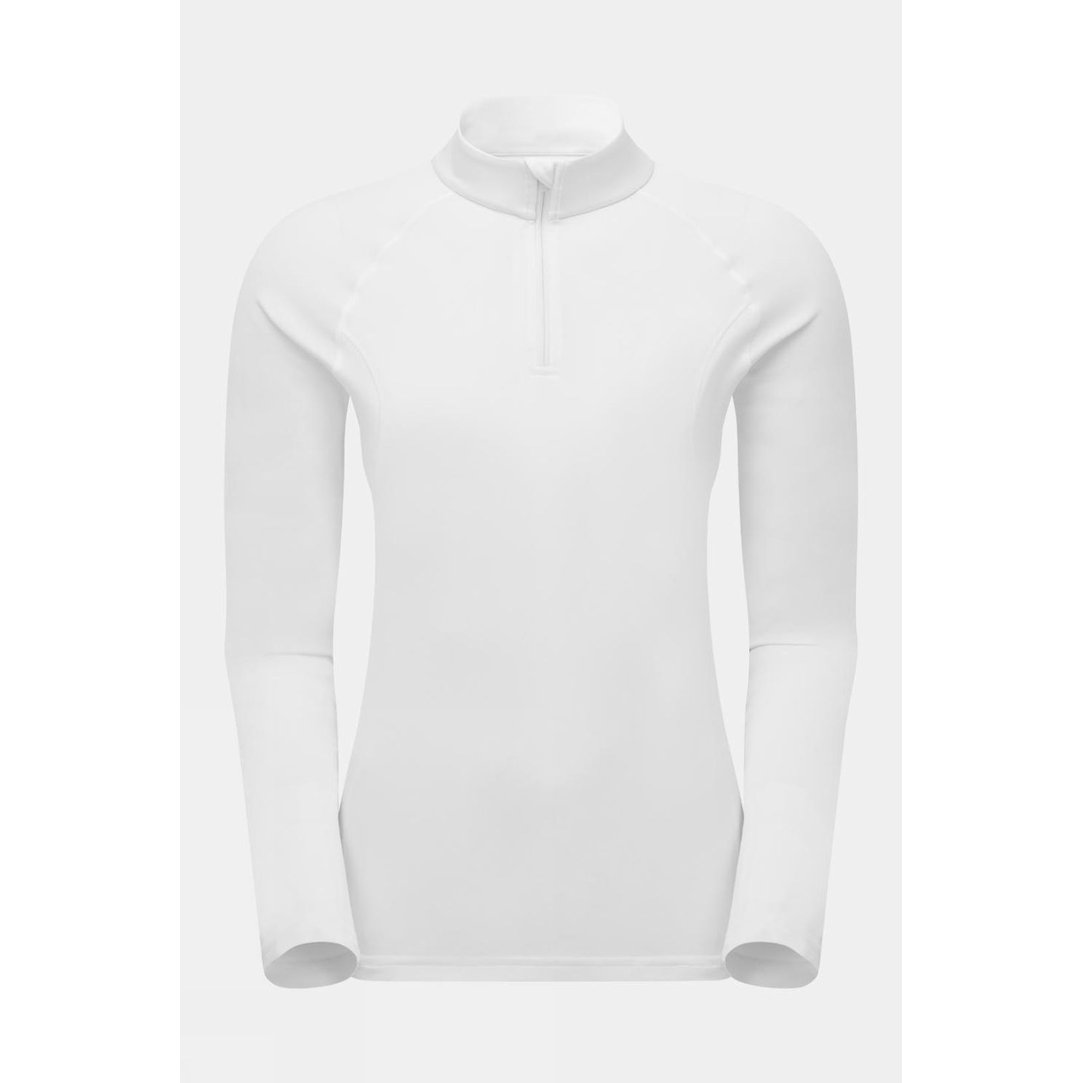 Womens Dart Zip Neck Base Layer Top