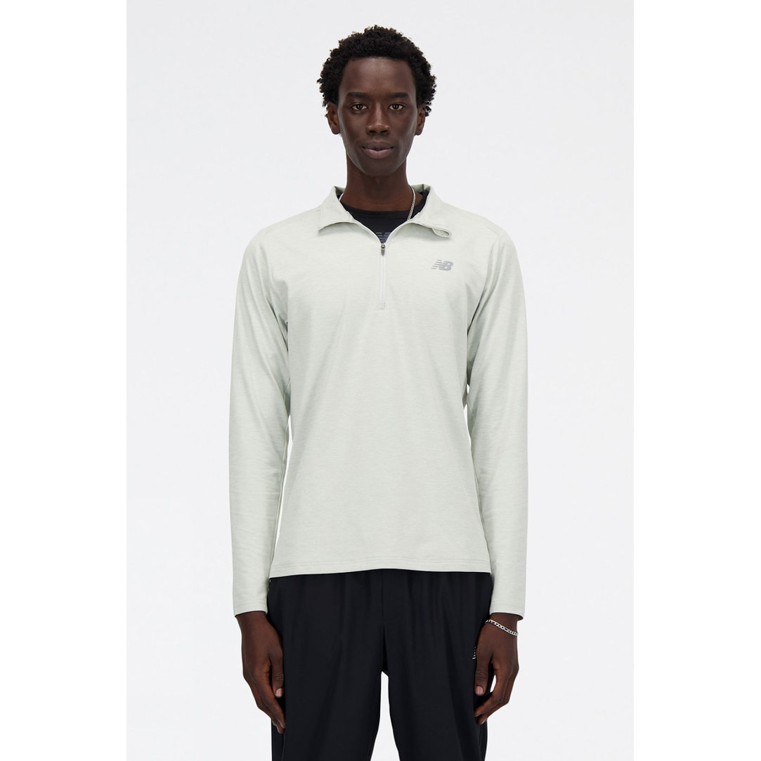 Mens Space Dye Quarter Zip Top